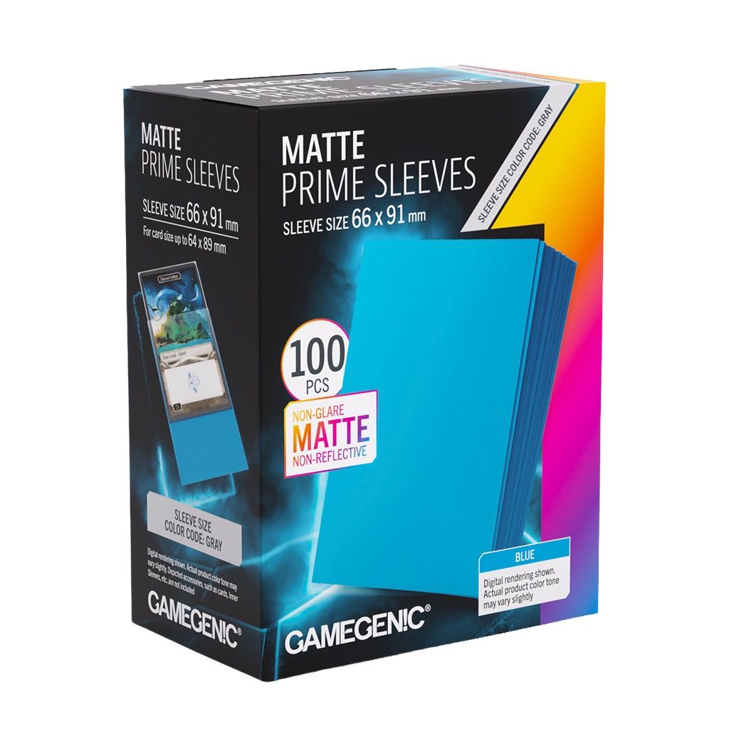 Gamegenic: Matte Prime Sleeves Blue 66x91