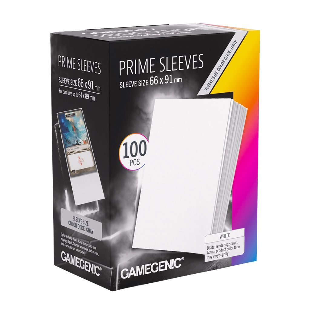Gamegenic: Prime Sleeves White 66x91