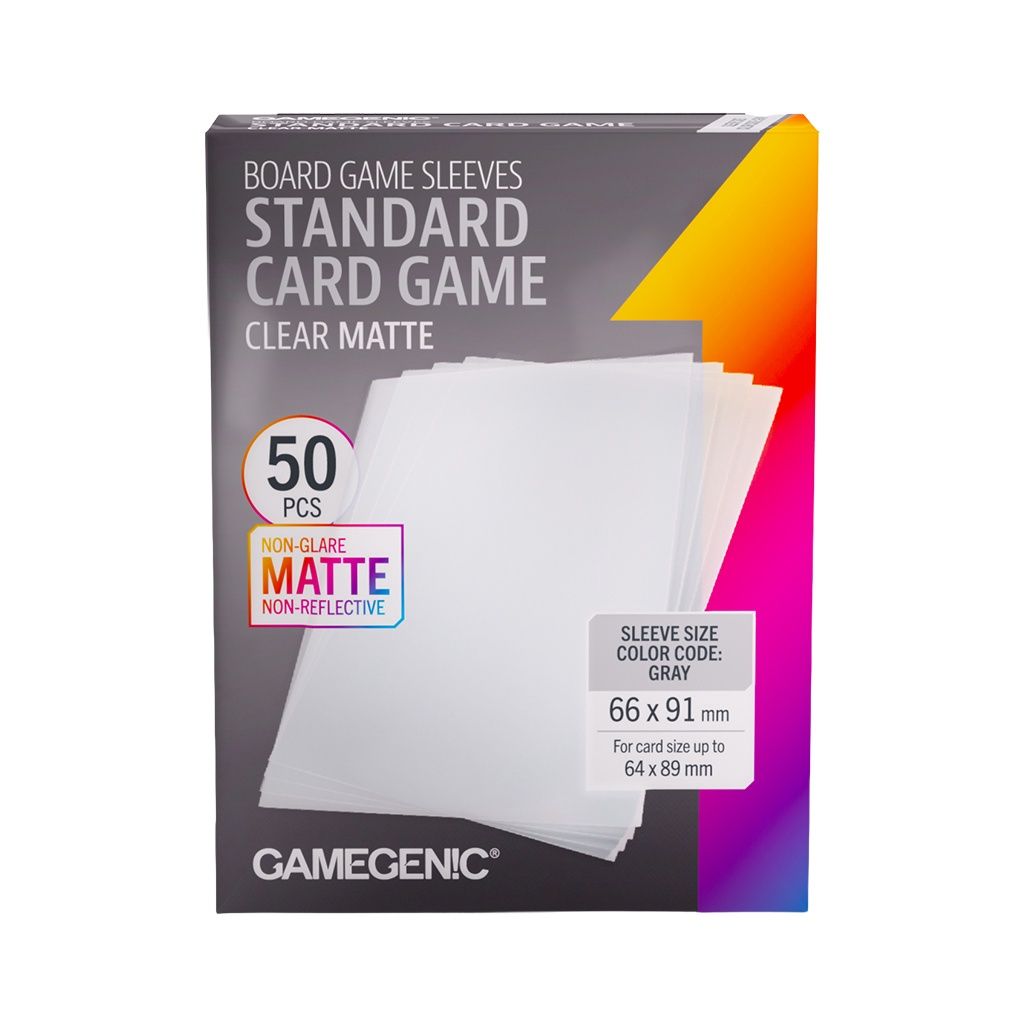 Gamegenic: Board Game Sleeves Standard Card Game Clear Matte