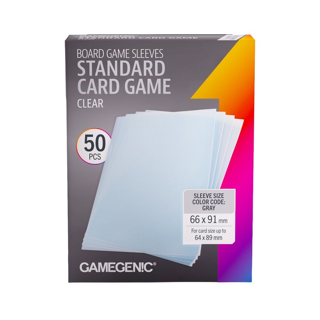 Gamegenic: Board Game Sleeves Standard Card Game Clear