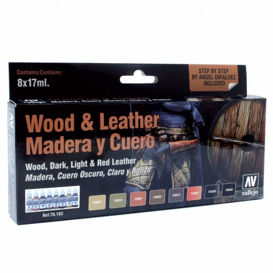 Vallejo Model Color: Effects: Paints Wood &amp; Leather (8)