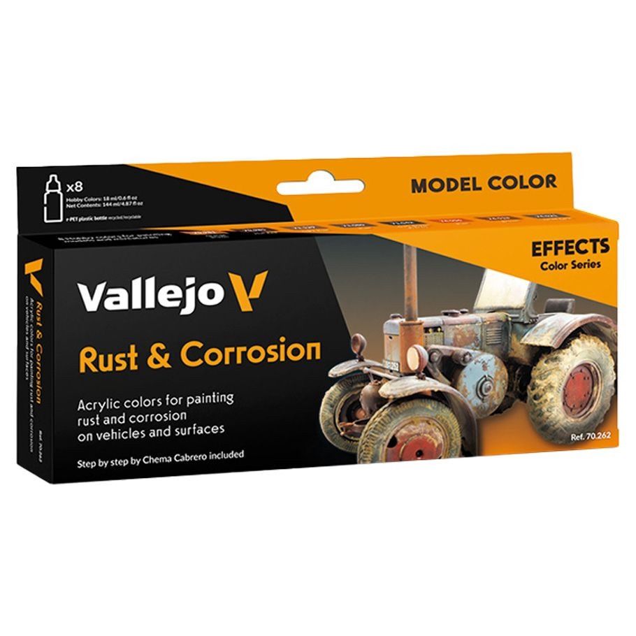 Model Color: Effects: Rust &amp; Steel (8) +2 Brushes (new edition)