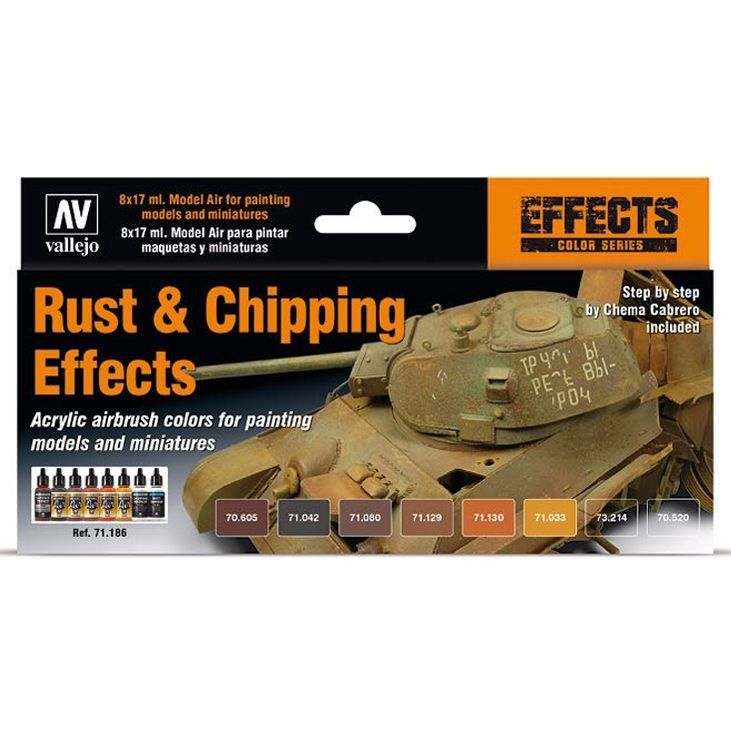 Vallejo Model Air: Effects: Rust &amp; Chipping Effects (8)