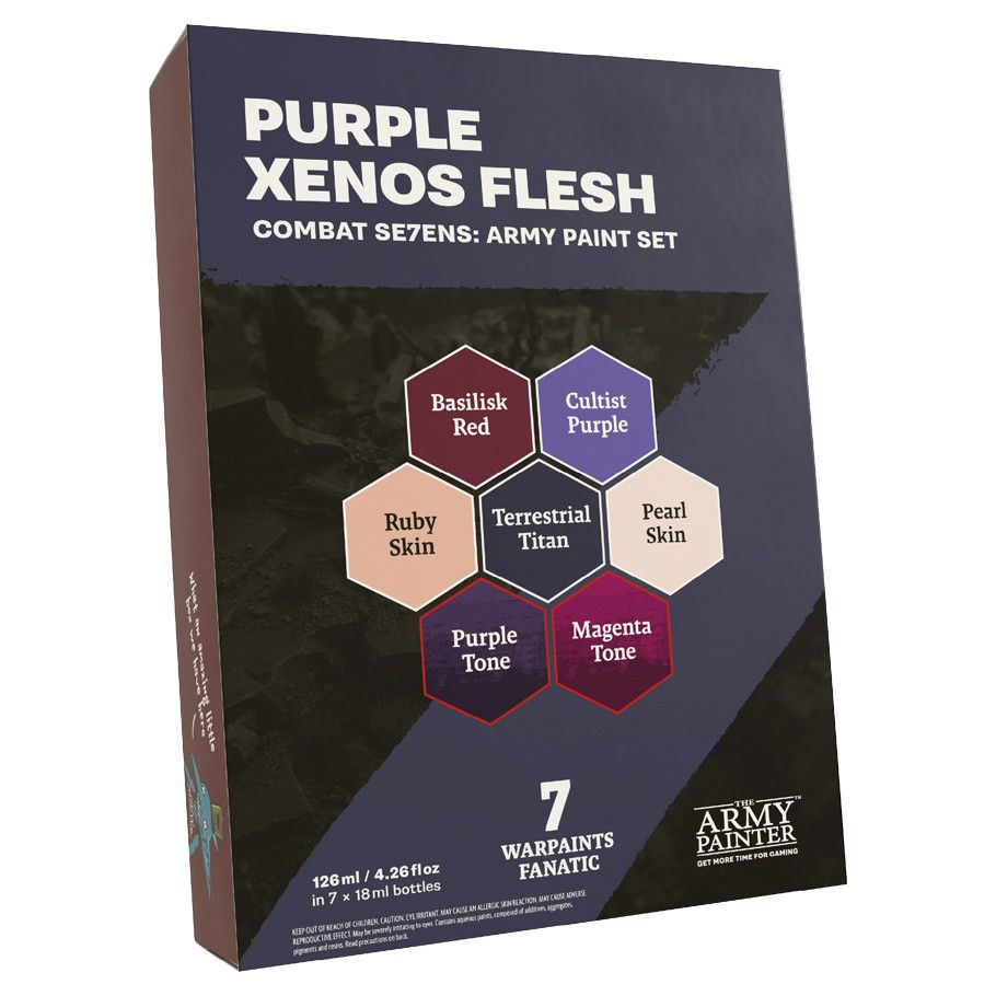Warpaints Combat Se7ens: Purple Xenos Flesh Army Paint Set Warpaints Combat Se7ens: Purple Xenos Flesh Army Paint Set
