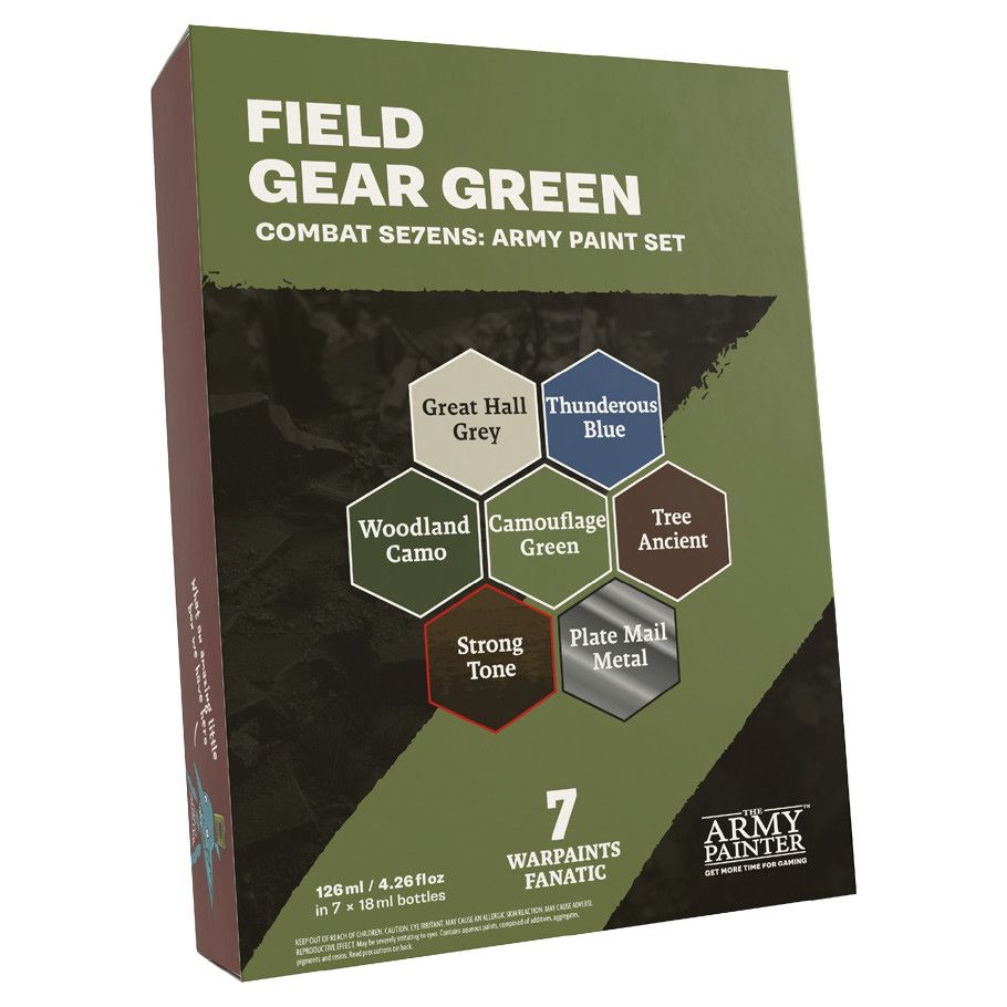 Warpaints Combat Se7ens: Field Gear Green Army Paint Set