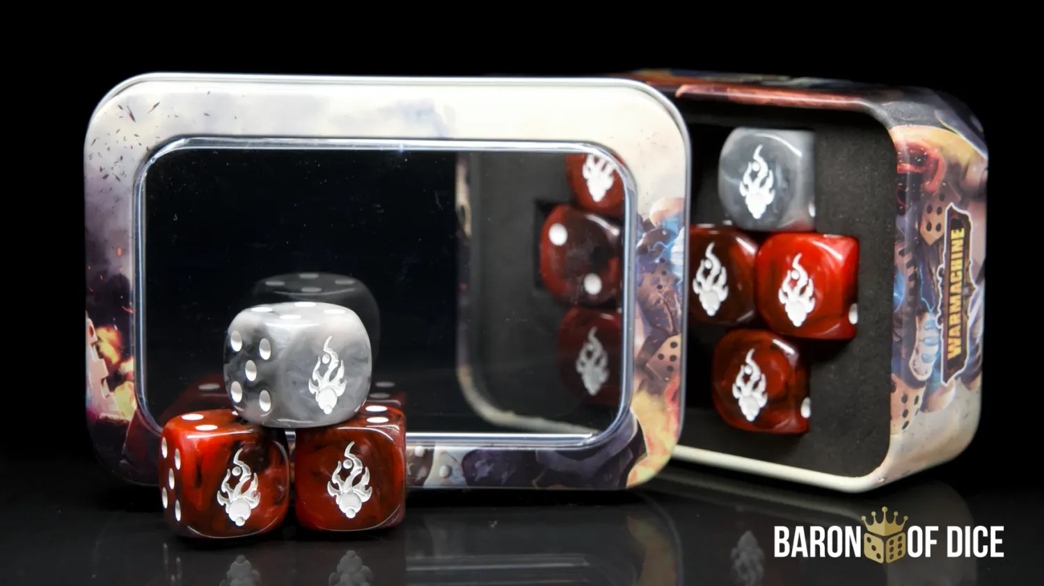 Baron of Dice: Warmachine Dusk Fane of Nyrro Official Dice Set