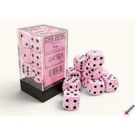 Chessex: 12CT Speckled Pink 16mm D6 Dice Cube