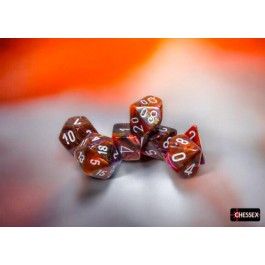 Chessex Festive Symphony/White 7-Die Set