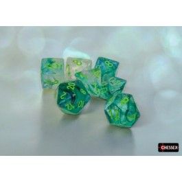 Chessex Borealis Kelp/ Light Green 7-Die Set