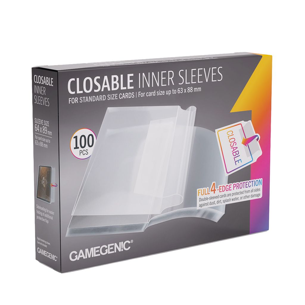 Gamegenic: Closable Inner Sleeves 64x89