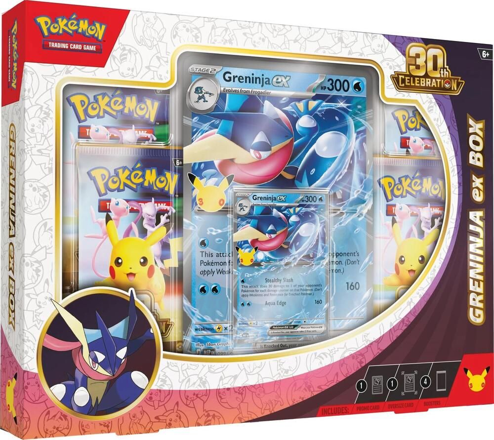 Pokemon: 30th Celebration Greninja ex Box