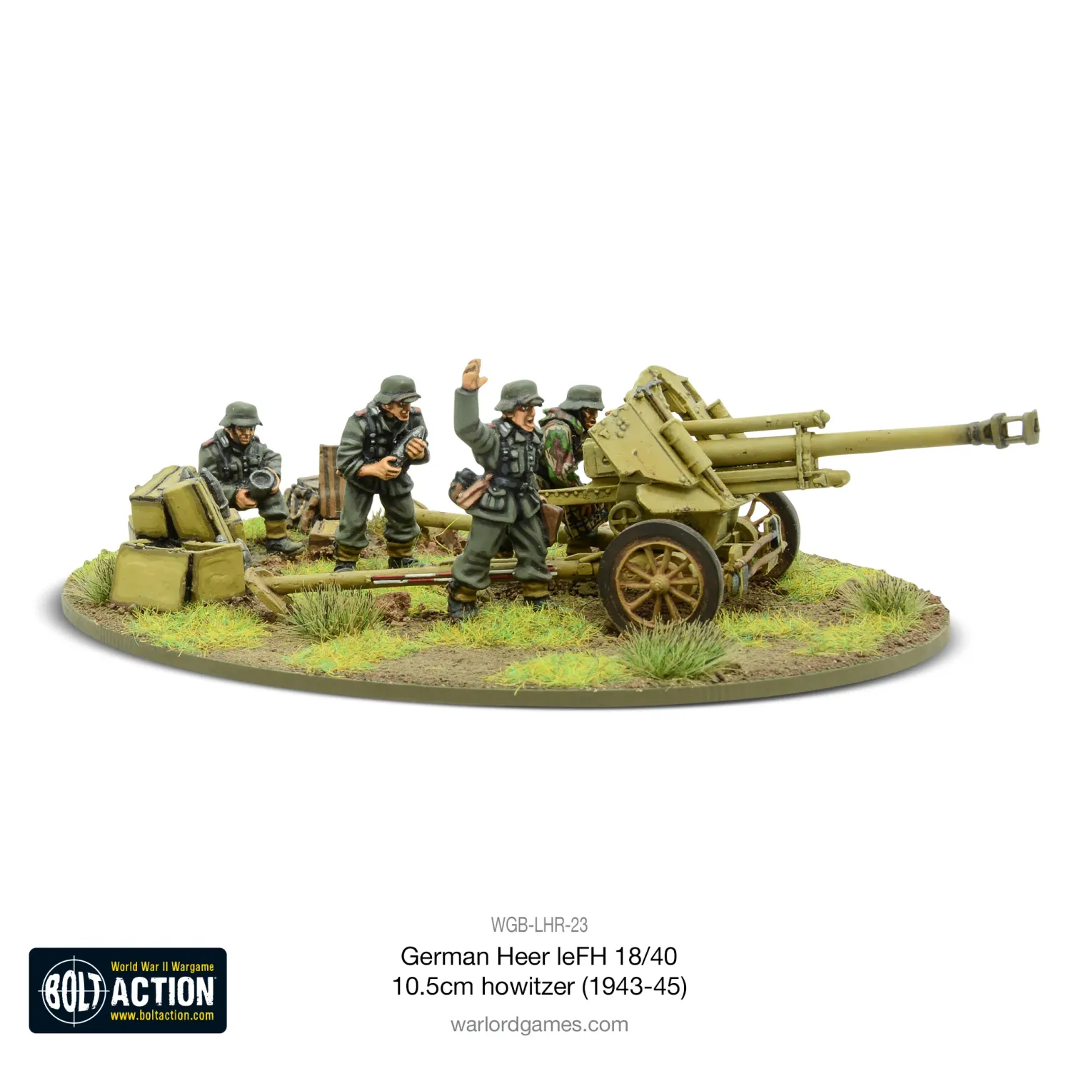 Bolt Action - German Heer LeFH 18 10.5cm medium Howitzer (1943-45)