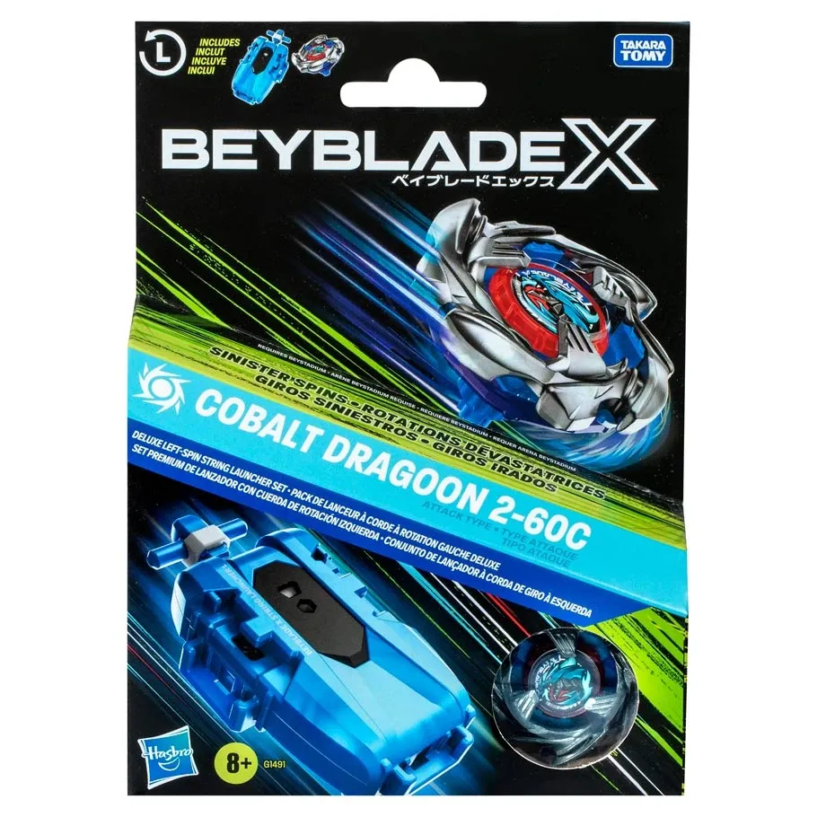 Beyblade: X: Deluxe Launcher &amp; Top B (Cobalt Dragoon 2-60C)