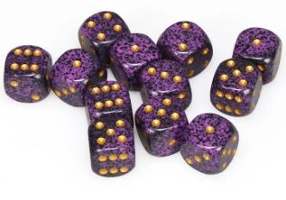 Chessex: 16mm d6 Dice Block (12 dice) - Speckled Hurricane
