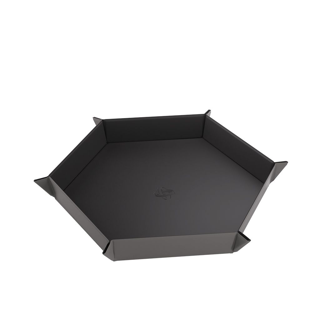 Gamegenic: Magnetic Dice Tray Hexagonal Black/Grey