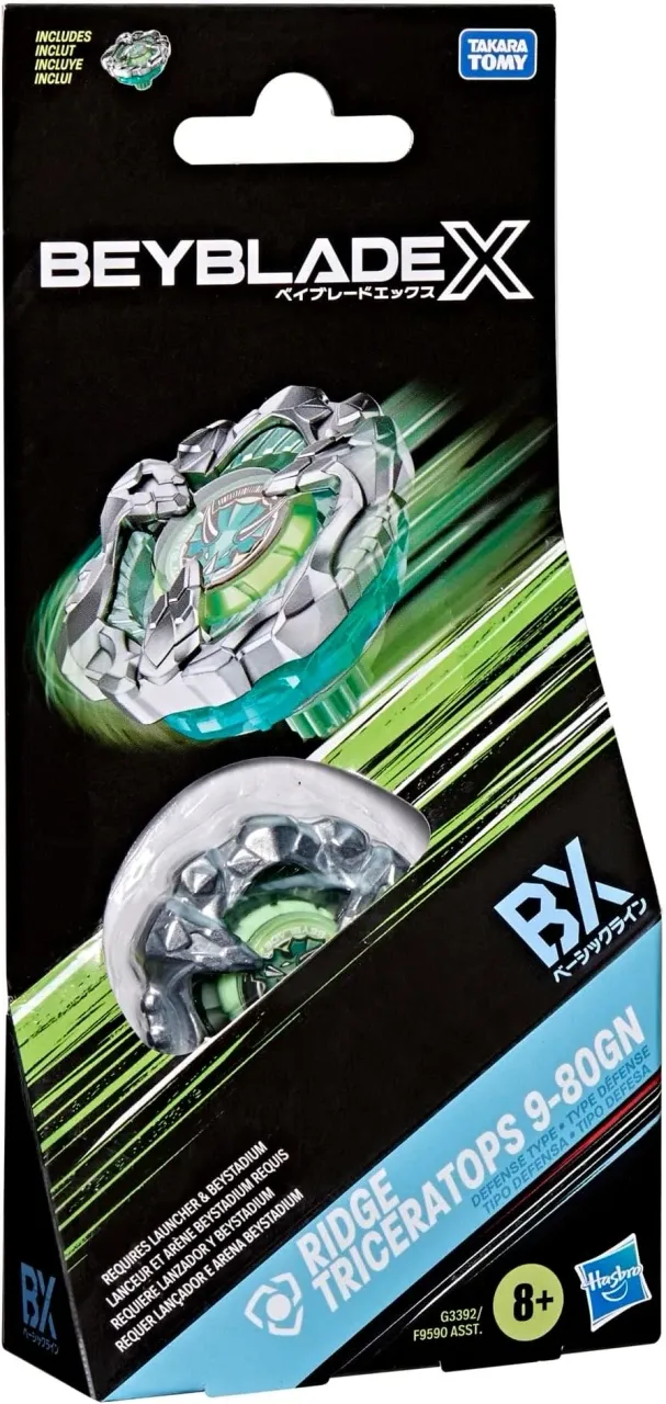 Beyblade X Booster Pack - Ridge Triceratops 9-80GN Beyblade X Booster Pack - Ridge Triceratops 9-80GN