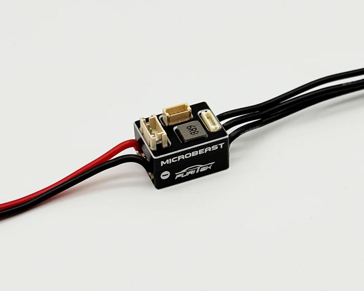 Furitek Microbeast 25A Micro 1/28 &amp; 1/24 Drift/Race Sensored Brushless ESC w/WiFi (Black) Module 2S LiPo