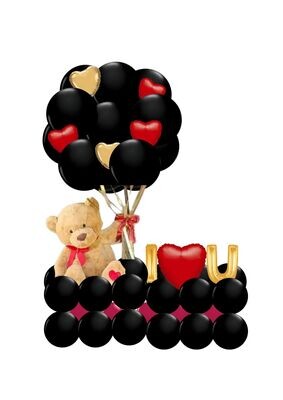 Valentine Floating Bear Love Arrangement