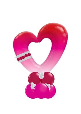 Valentine Ombre Heart Arrangement