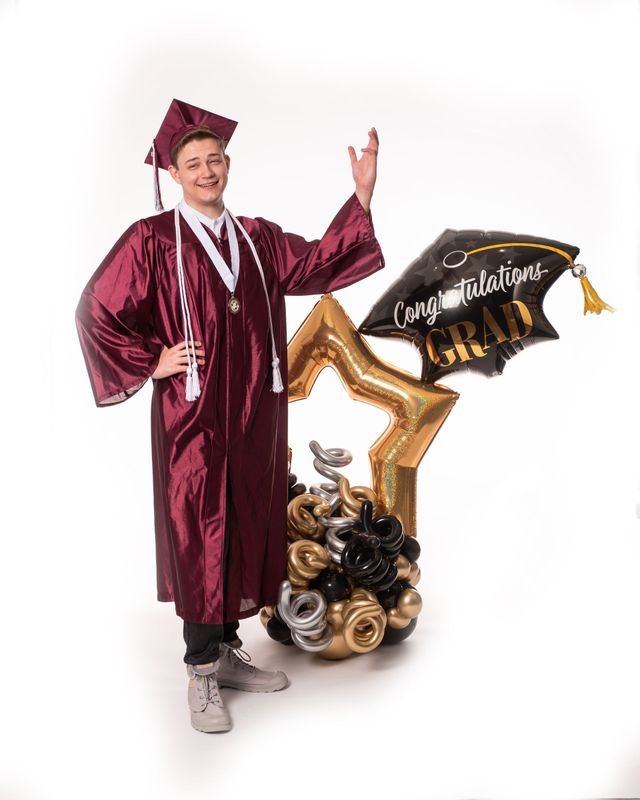Graduation Celebration Balloon Display