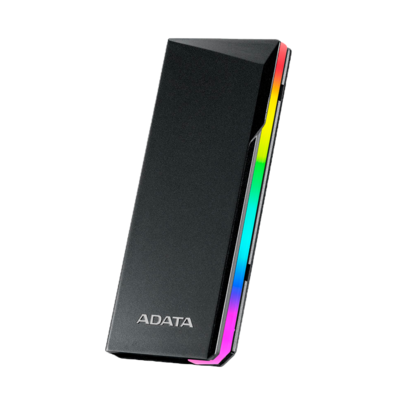 Adata Gabinete de Disco Duro EC700G RGB M.2, SATA, USB 3.2, Negro