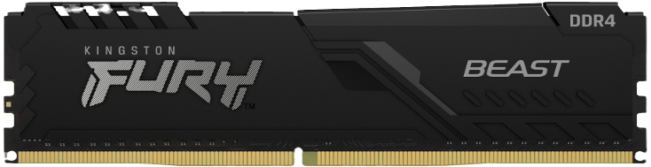 Memoria RAM Kingston FURY Beast DDR4, 3200MHz, 32GB, Non-ECC, CL16, XMP