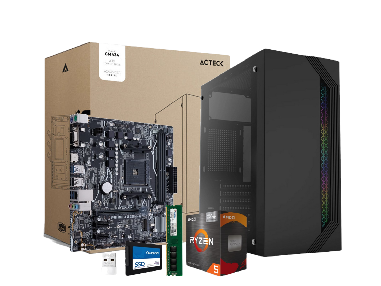 Pc Gamer | AMD Radeon Ryzen 5 5600g | 16gb 480gb Ssd | Wifi Windows 10