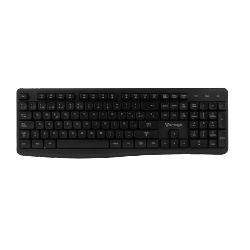 Teclado Vorago KM-200 V2, Inalámbrico, USB-A, Negro (Español)