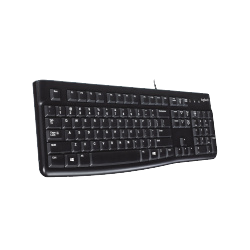 Teclado Logitech K120, USB, Alámbrico, Negro (Español)