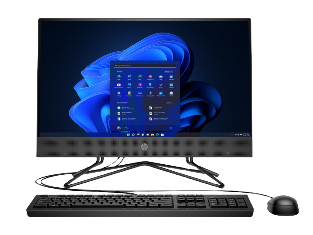 HP 205 G4 All-in-One 21.5&quot;, AMD Ryzen 3 3250U 2.60GHz, 8GB, 256GB SSD, Windows 11 Home 64-bit, Negro