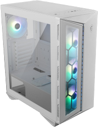 Gabinete MSI MPG GUNGNIR 110R con Ventana ARGB, Midi-Tower, ATX/Micro-ATX/Mini-ITX, USB 3.0, sin Fuente, 4 Ventiladores ARGB Instalados, Blanco