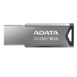Memoria USB Adata UV250, 16GB, USB 2.0, Plata