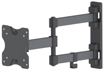 Manhattan Soporte de Pared 461382 para Pantallas 13&#39;&#39; - 27&#39;&#39;, hasta 20Kg, Negro