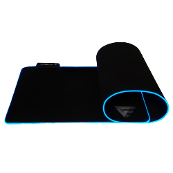 Mousepad Game Factor MPG500 XL RGB, 80 x 30cm, Grosor 4mm, Negro