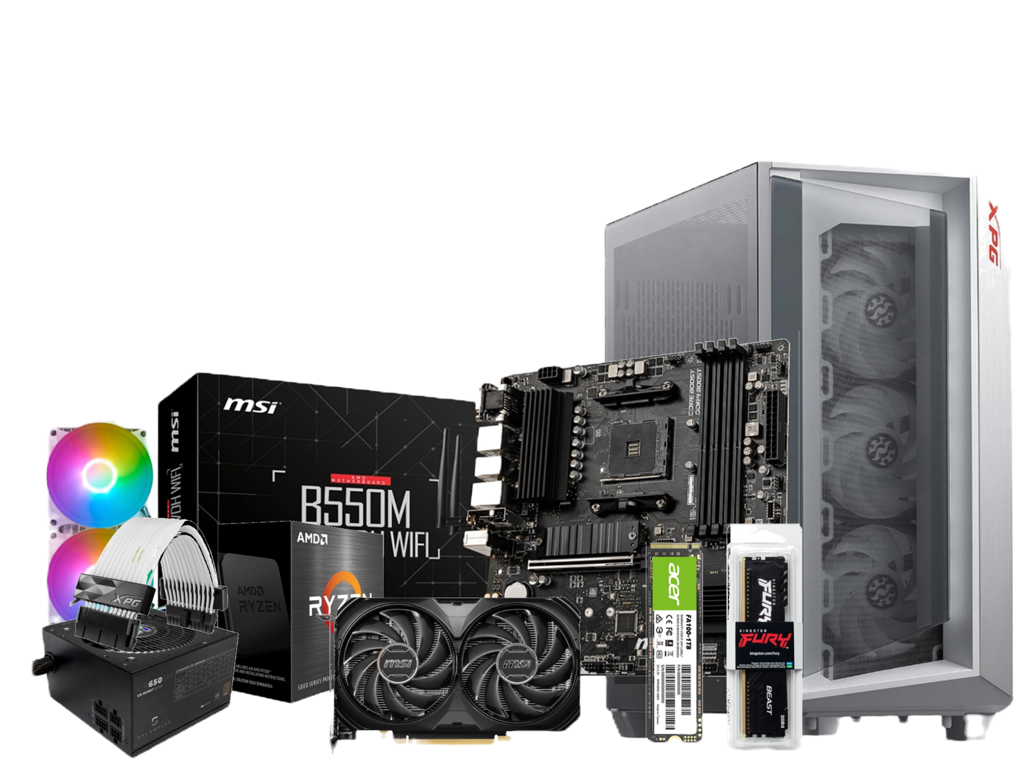 Pc Gamer | RTX 4060 Ti Ryzen 7 5800X | 32GB 1TB SSD | WiFi