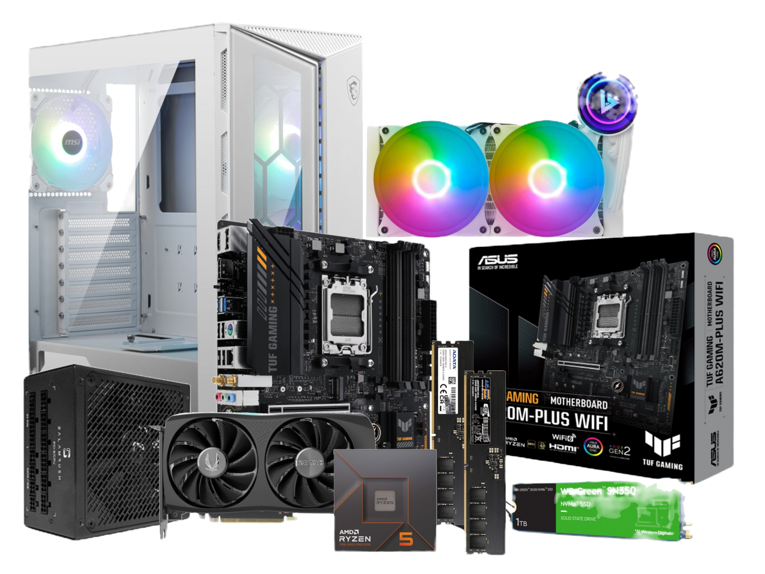 Pc Gamer | Nvidia RTX 4060 Ti Ryzen 5 7600x | 32gb 1tb Ssd | WiFi