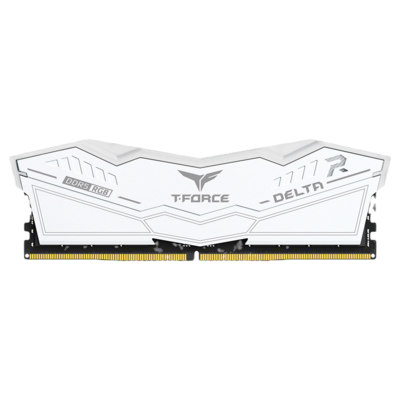 Memoria RAM Team Group Delta RGB DDR5, 52000MHz, 32GB, Non-ECC, CL40, XMP, Blanco