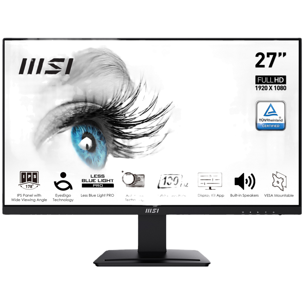 Monitor MSI PRO MP273A LED 27&quot;, Full HD, 100Hz, FreeSync, HDMI, Bocinas Integradas (2x 6W), Negro