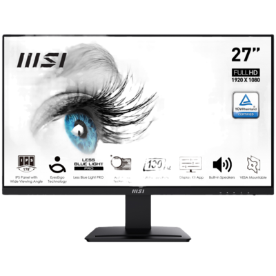 Monitor MSI PRO MP273A LED 27&quot;, Full HD, 100Hz, FreeSync, HDMI, Bocinas Integradas (2x 6W), Negro
