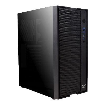 Gabinete Naceb Cypher con Ventana RGB, Midi-Tower, ATX, USB 3.0/2.0, sin Fuente, 3 Ventiladores Instalados, Negro