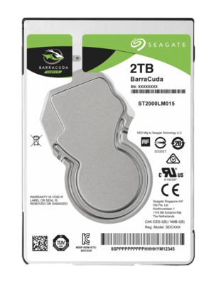 Disco Duro para Laptop Seagate Barracuda 2.5&#39;&#39;, 2TB, SATA III, 5400rpm, 128MB Caché