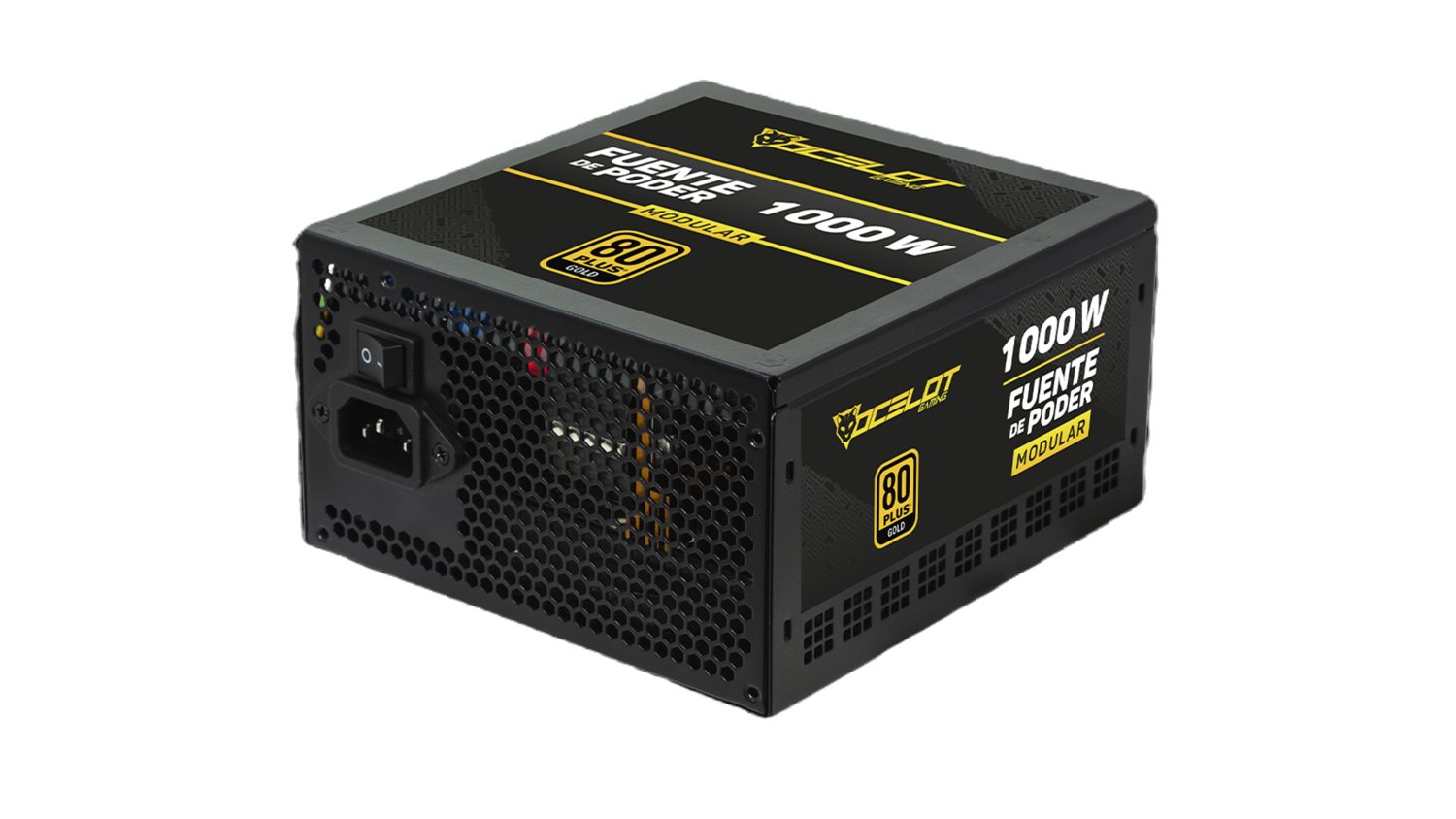Fuente de poder Ocelot Gaming ATX 1000W modular certificación 80+ Gold