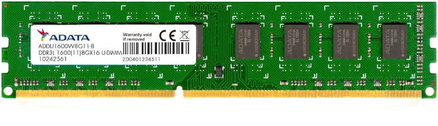 Memoria RAM Adata DDR3L, 1600MHz, 8GB, CL11, U-DIMM