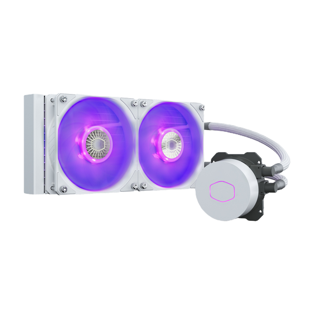 Cooler Master MasterLiquid ML240L V2 RGB White Edition Enfriamiento Líquido para CPU, 2 x 120mm, 650-1800RPM
