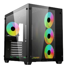 Gabinete Balam Rush Tank Pro GM930 Legend Series con Ventana RGB, Midi-Tower, Micro-ATX/Mini-ITX, USB 3.0/2.0, sin Fuente, 4 Ventiladores ARGB Instalados, Negro Gabinete Balam Rush Tank Pro GM930 Legend Series con Ventana RGB, Midi-Tower, Micro-ATX/Mini-ITX, USB 3.0/2.0, sin Fuente, 4 Ventiladores ARGB Instalados, Negro