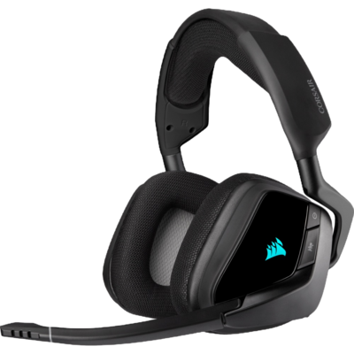 Corsair Audífonos Gamer VOID RGB ELITE Wireless 7.1, Inalámbrico, USB, Negro