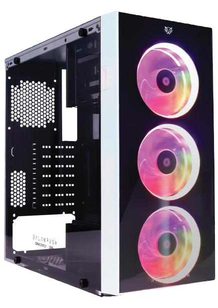Gabinete Balam Rush DragonFly con Ventana, Midi-Tower, ATX/Micro ATX/Mini-ATX, USB 3.0, sin Fuente, Blanco