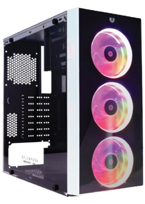 Gabinete Balam Rush DragonFly con Ventana, Midi-Tower, ATX/Micro ATX/Mini-ATX, USB 3.0, sin Fuente, Blanco
