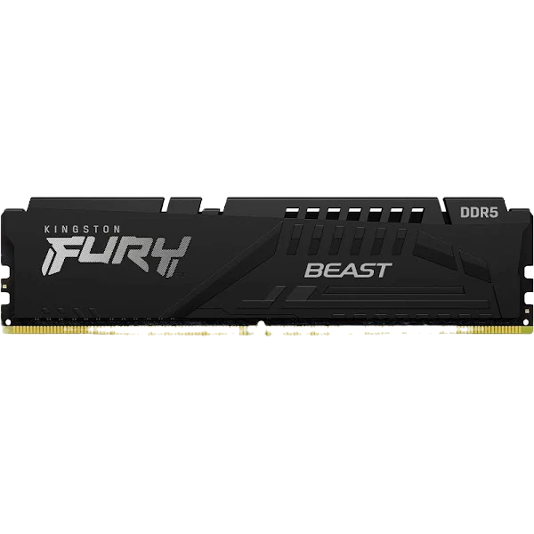 Kit Memoria RAM Kingston FURY Beast DDR5, 6000MHz, 32GB (2 x 16GB), CL40, XMP