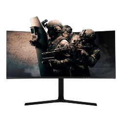 Monitor Gamer Curvo Game Factor MG801 LED, 34&quot;, UltraWide Quad HD, FreeSync, HDMI, Negro